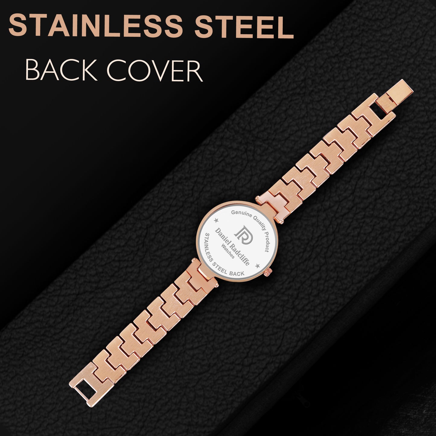 Round Rose Gold Analog Watch - For Women DRW001