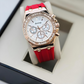 Diamond Studded Chronographs Pattern Women Watch - DRW0020