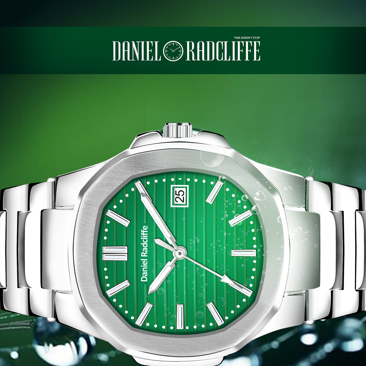 Professional Analog Green Watch - For Men DRM Series DRM0020