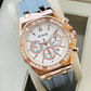 Diamond Studded Chronographs Pattern Women Watch - DRW0020