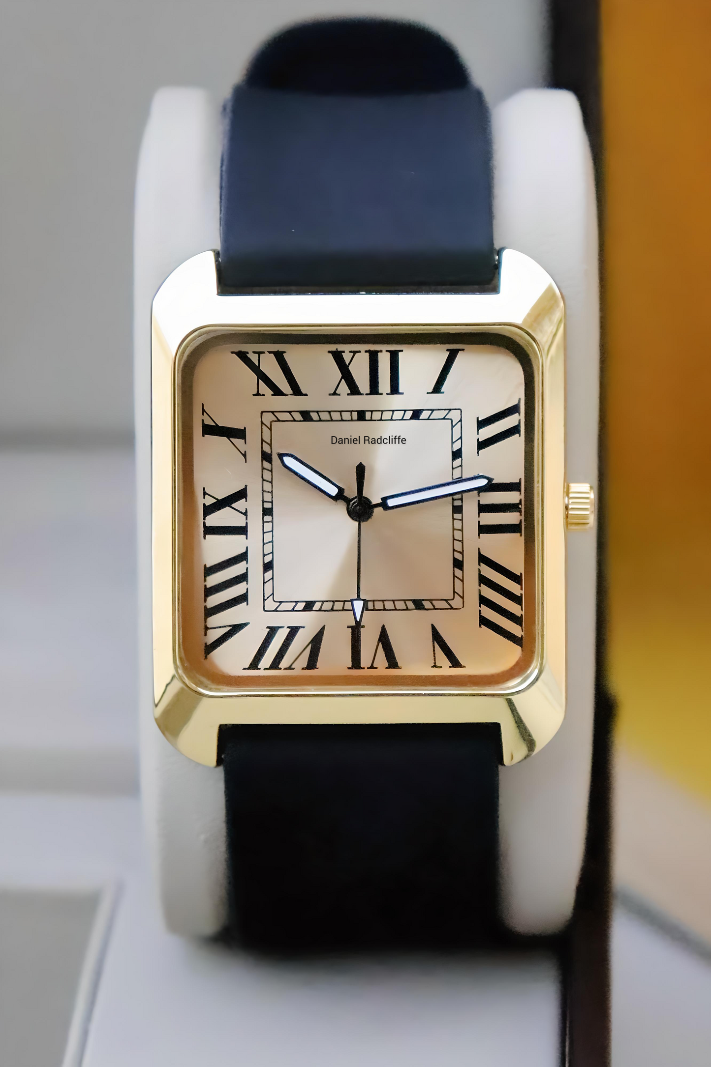 Homage Full Gold Frame Black Strap Trending Mens Fashion Watch - DRM0015