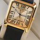 Homage Full Gold Frame Black Strap Trending Mens Fashion Watch - DRM0015