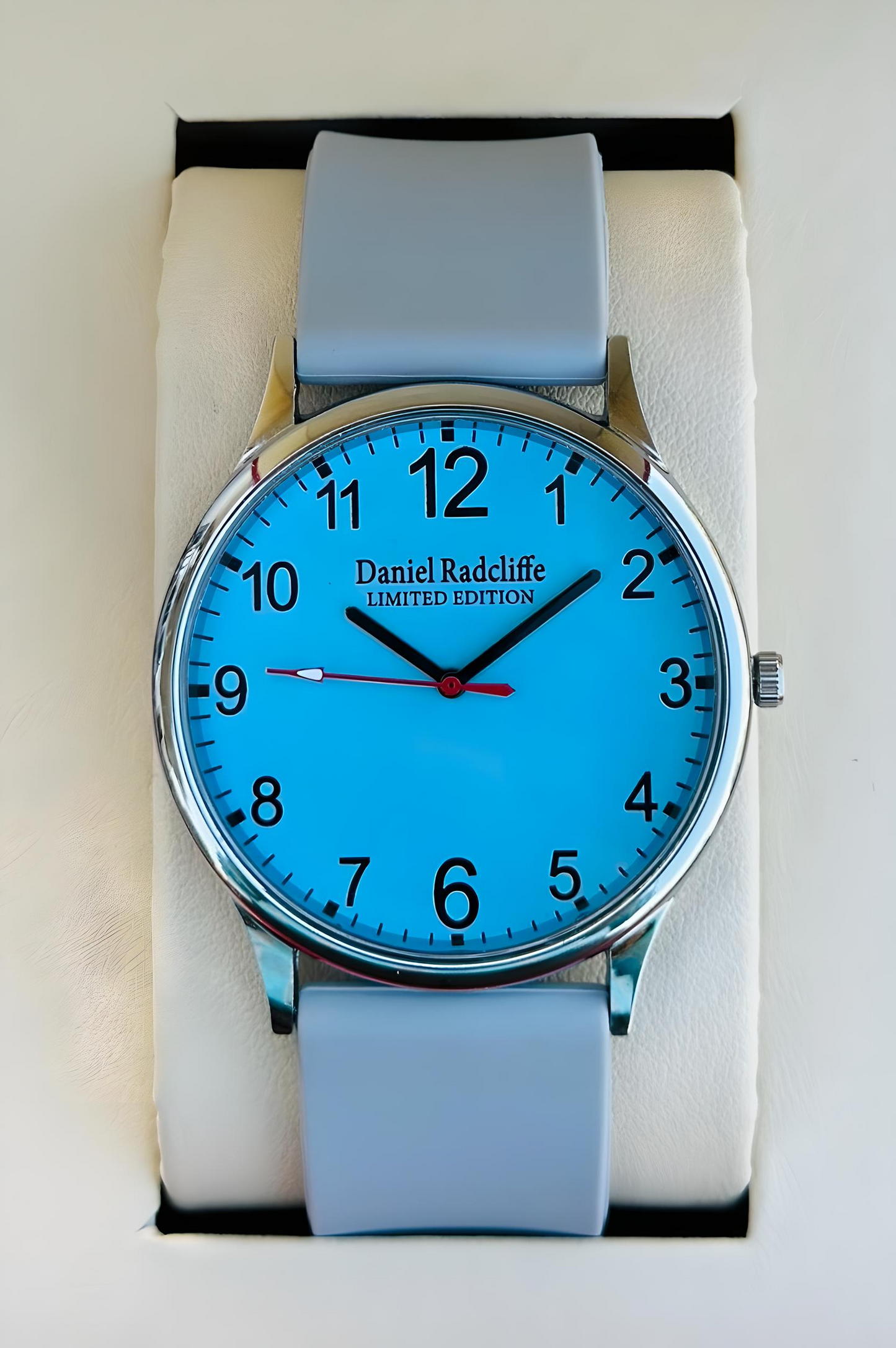 Sky Blue Gray  Duo Silicon Strap Premium Look Watch For Men - DRM0016