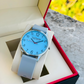 Sky Blue Gray  Duo Silicon Strap Premium Look Watch For Men - DRM0016