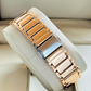 Square Rose Gold White Dial Trending Women Watch - DRW006