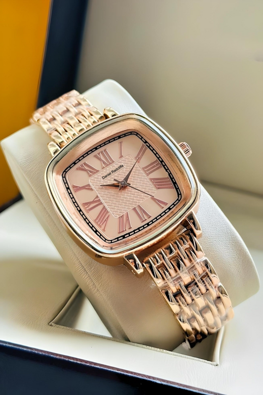 Squarer Rose Gold Analog Watch - For Women DRW001