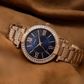 Rose Gold Blue Dial Trending Premium Watch For Women - DRW009