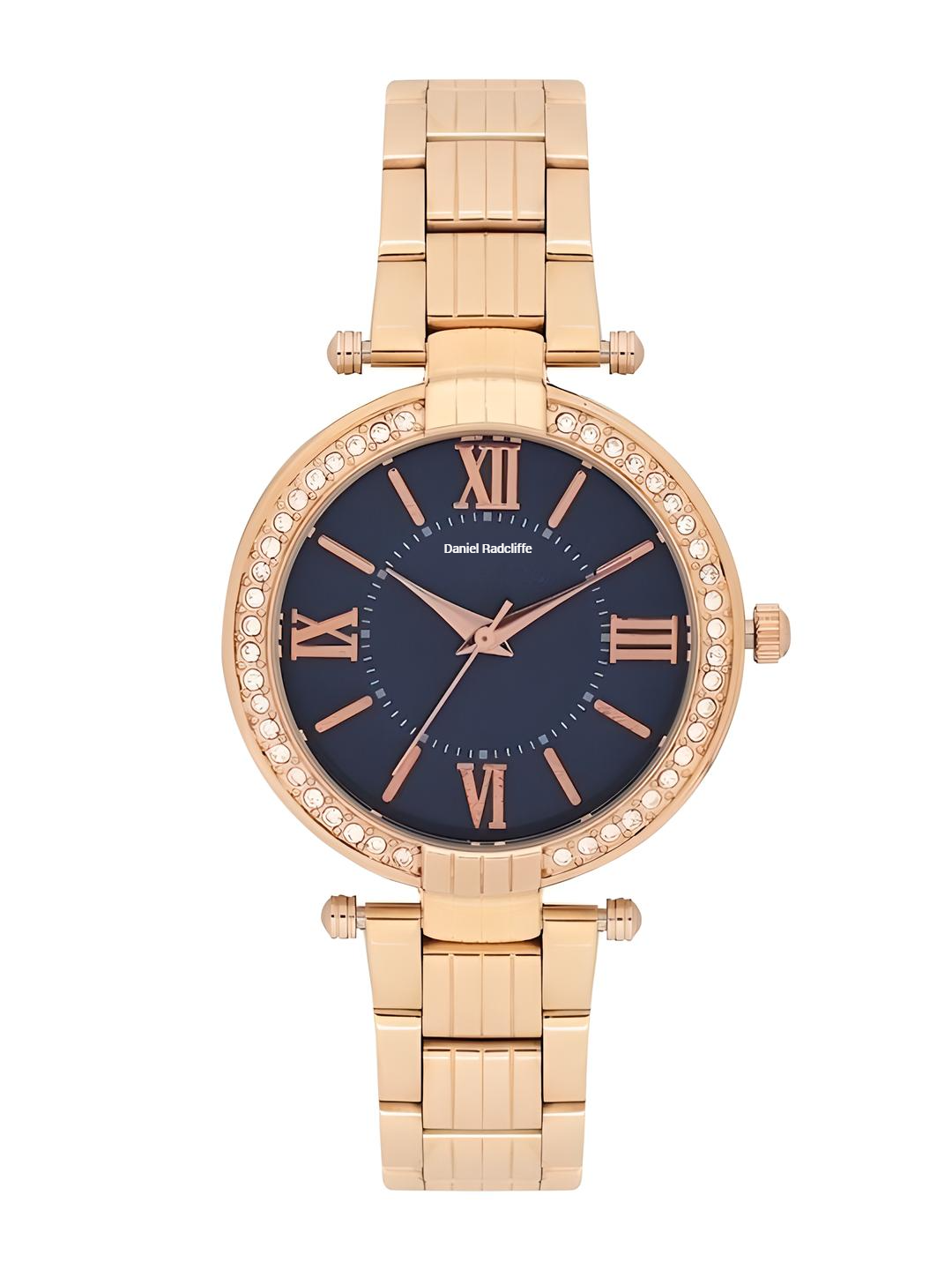 Rose Gold Blue Dial Trending Premium Watch For Women - DRW009