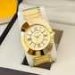 Golden Roman Style Premium Quality Mash Finish Belt Watch For Men - DRM0014