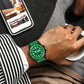 Magnetic Adjustable Lock With Premium Rim Fancy Hands Green Rich Vibe Watch For Men - DRM0019