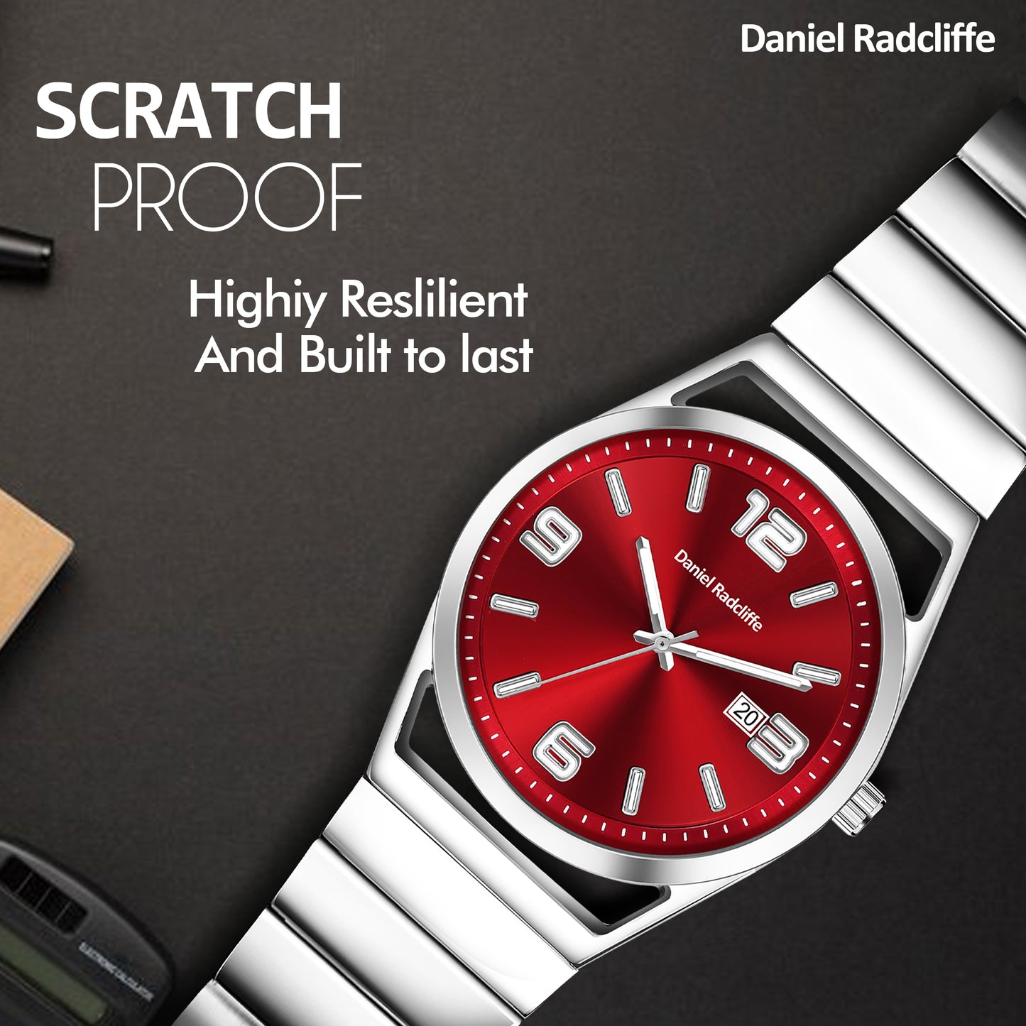 Premium Analog Red Watch - For Men DRM Series DRM0022