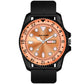 Magnetic Adjustable Lock With Premium Rim Fancy Hands Orange Rich Vibe Watch For Men - DRM0019