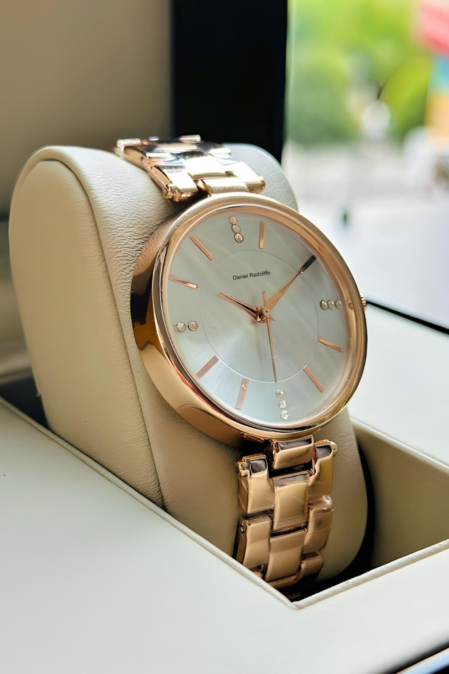 Round Rose Gold Analog Watch - For Women DRW001