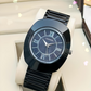 Black Roman Style Premium Quality Mash Finish Belt Watch For Men - DRM0014